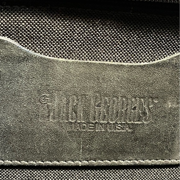 Jack Georges Elements Collection Double Gusset Flap Over Leather Briefcase - Picture 14 of 16